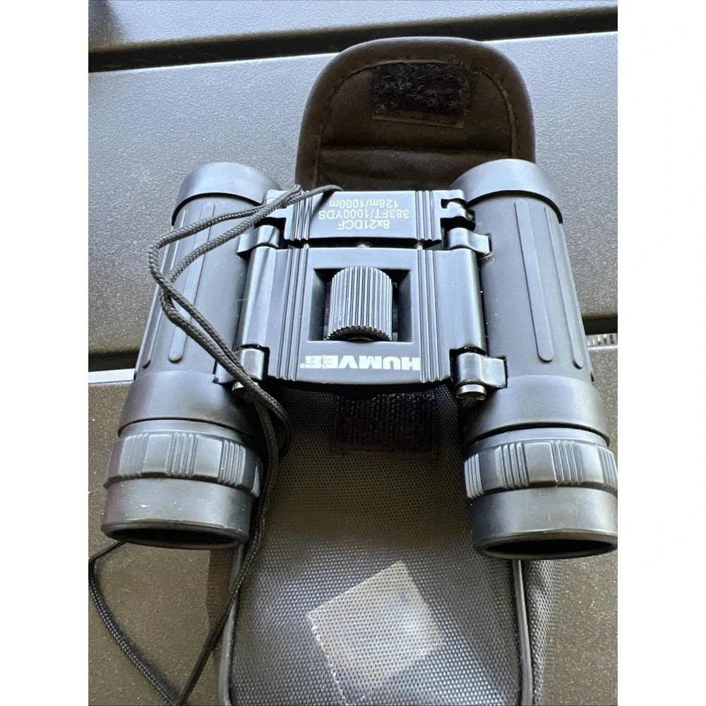 Humvee Binoculars 8X21 DCF Compact Anti Reflective with Case included belt loop